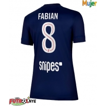 Camiseta Paris Saint-Germain Fabian Ruiz #8 Primera Equipación para mujer 2025-26 manga corta